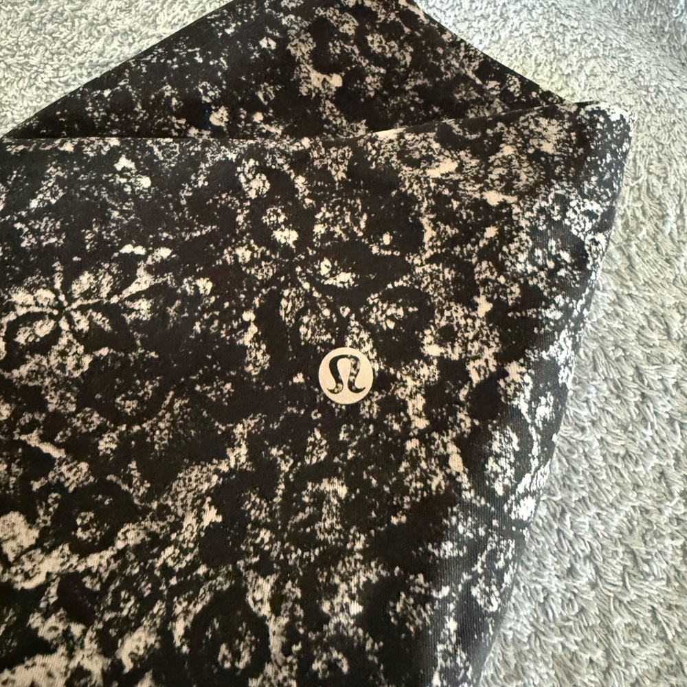 lululemon athletica Black and White Patterned Leggings